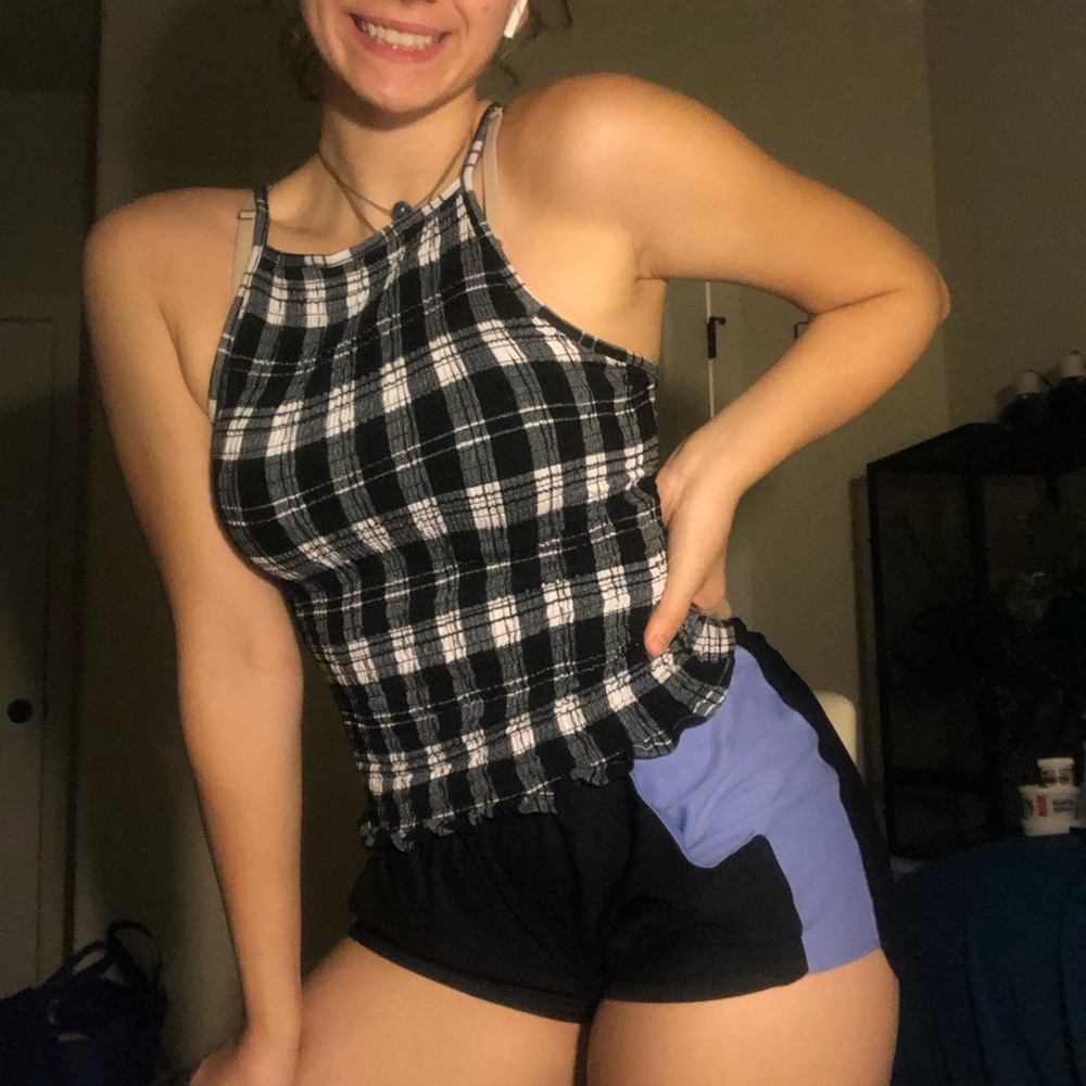 Checkered tank top